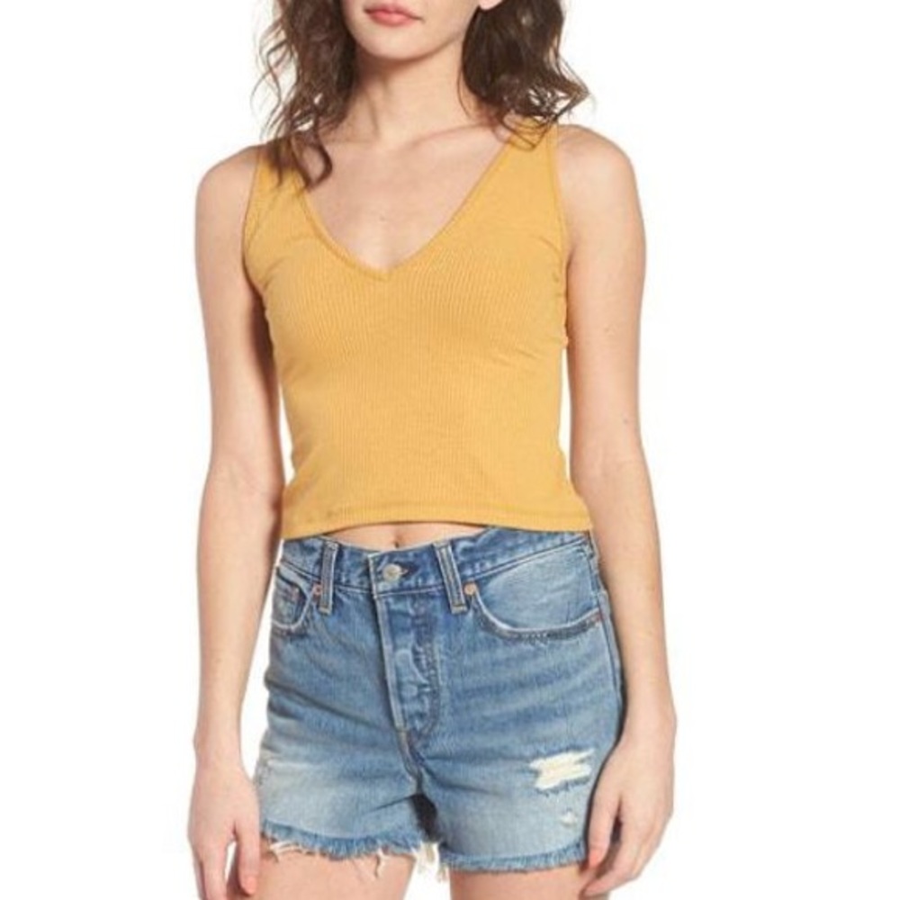 Double V Rib Knit Tank